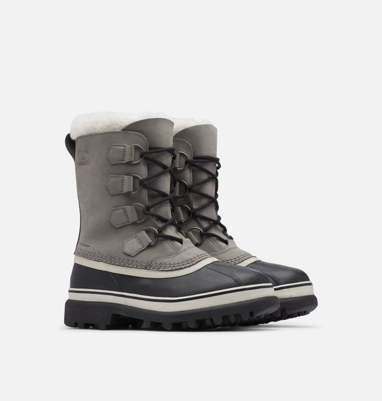 Womens Snow Boots Grey/Black - Sorel Caribou® Low - 916-QUWVZO
